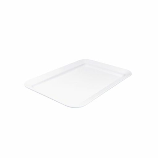 Melamine Platter Rectangular Wide Rim 450 x 300mm White